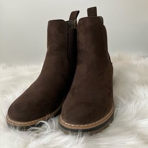 KENSIE WOMENS KHAI CHELSEA BOOT brown, sz 6